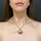 EARLY VICTORIAN 15CT GOLD SHELL LOCKET
