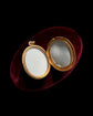 VICTORIAN 15CT GOLD LOCKET WITH TURQUOISE & DIAMOND HEART MOTIF