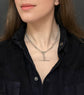 SILVER TWIST PAPERCLIP ALBERT CHAIN WITH TBAR