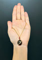 LARGE VICTORIAN GARNET & DIAMOND PENDANT
