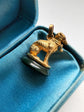 19TH CENTURY FRENCH 18CT GOLD DOG FOB PENDANT