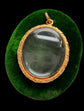 VICTORIAN ORNATE GOLD FRAMED GLASS LOCKET