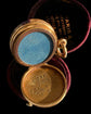 ANTIQUE BLUE JOHN AND 18TH CENTURY SPADE GUINEA LOCKET PENDANT