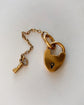 19TH CENTURY WORKING 18CT GOLD PADLOCK & KEY