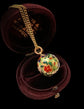 VICTORIAN ENAMELLED 18CT GOLD SPHERE PENDANT