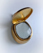 VICTORIAN 15CT GOLD & TURQUOISE HORSE HOOF PENDANT