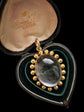 VICTORIAN ROCK CRYSTAL PENDANT WITH BALL FINIAL FRAME
