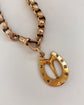 VICTORIAN 18CT GOLD & DIAMOND HORSESHOE PENDANT