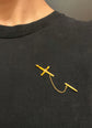 VICTORIAN 15CT GOLD & PEARL SWORD BROOCH