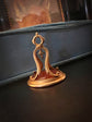 GEORGIAN HIGH CARAT GOLD FOB PENDANT WITH DOG INTAGLIO