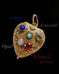 GEORGIAN ACROSTIC ‘LOVE’ HEART LOCKET