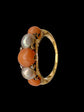 VICTORIAN PEARL & CORAL RING