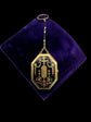EARLY 19TH CENTURY SWISS ENAMEL COMPACT/MIRROR PENDANT