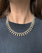 VICTORIAN SILVER ACORN COLLAR NECKLACE