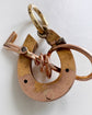 VICTORIAN 15CT GOLD & GEM SET HORSESHOE PENDANT