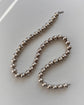 VICTORIAN LARGE SCALE SILVER BEAD NECKLACE