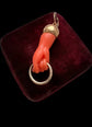 EARLY 19TH CENTURY CORAL HAND PENDANT