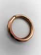 ANTIQUE FACETED 9CT GOLD SPLIT RING