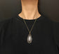 VICTORIAN ROCK CRYSTAL LOZENGE PENDANT