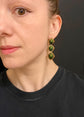 VICTORIAN SCARAB BEETLE DROP EARRINGS