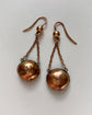 EARLY 19TH CENTURY GREEN PASTE EARRINGS