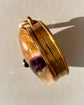 ANTIQUE BLUE JOHN AND 18TH CENTURY SPADE GUINEA LOCKET PENDANT