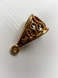 ANTIQUE 18CT GOLD BAIL WITH SNAKEY DESIGN