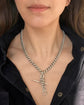 EDWARDIAN CHUNKY SILVER CURB ALBERT CHAIN