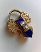 VICTORIAN 18CT GOLD & DIAMOND HEART PADLOCK