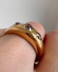 VICTORIAN 18CT GOLD THREE STONE DIAMOND RING