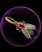 ANTIQUE GEM SET FLY PENDANT
