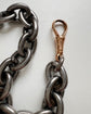 ANTIQUE STEEL & GOLD CHUNKY CABLE LINK BRACELET OR CHAIN EXTENDER