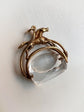 VICTORIAN GALLOPING HORSE SPINNER FOB PENDANT