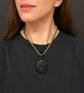 LARGE WHITBY JET ‘TULIP’ LOCKET