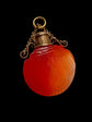 GEORGIAN CARNELIAN SHELL SCENT BOTTLE PENDANT