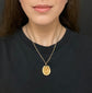 VICTORIAN 19CT GOLD HORSE HOOF PENDANT