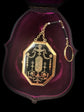 EARLY 19TH CENTURY SWISS ENAMEL COMPACT/MIRROR PENDANT