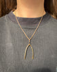 ANTIQUE 15CT GOLD WISHBONE PENDANT