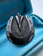 VICTORIAN WHITBY JET HORSESHOE PENDANT