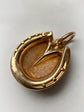 VICTORIAN 19CT GOLD HORSE HOOF PENDANT