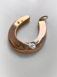 VICTORIAN 15CT GOLD LARGE HORSESHOE PENDANT