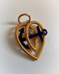 VICTORIAN 15CT GOLD HEART & ANCHOR PENDANT