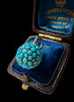 VICTORIAN PAVÉ TURQUOISE SPHERE PENDANT