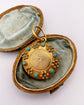 VICTORIAN 15CT GOLD & TURQUOISE LOCKET