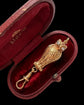 VINTAGE 9CT GOLD & DIAMOND OWL CHAIN EXTENDER / BAIL