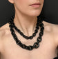 EXTRA LONG VICTORIAN WHITBY JET CHUNKY BELCHER CHAIN