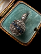 19TH CENTURY DIAMOND & SAPPHIRE ORB PENDANT