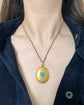 VICTORIAN 15CT GOLD LOCKET WITH TURQUOISE & DIAMOND HEART MOTIF