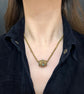 GEORGIAN REGENCY HIGH CARAT GOLD & TURQUOISE SLIDER PENDANT