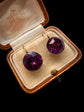VICTORIAN PURPLE PASTE EARRINGS